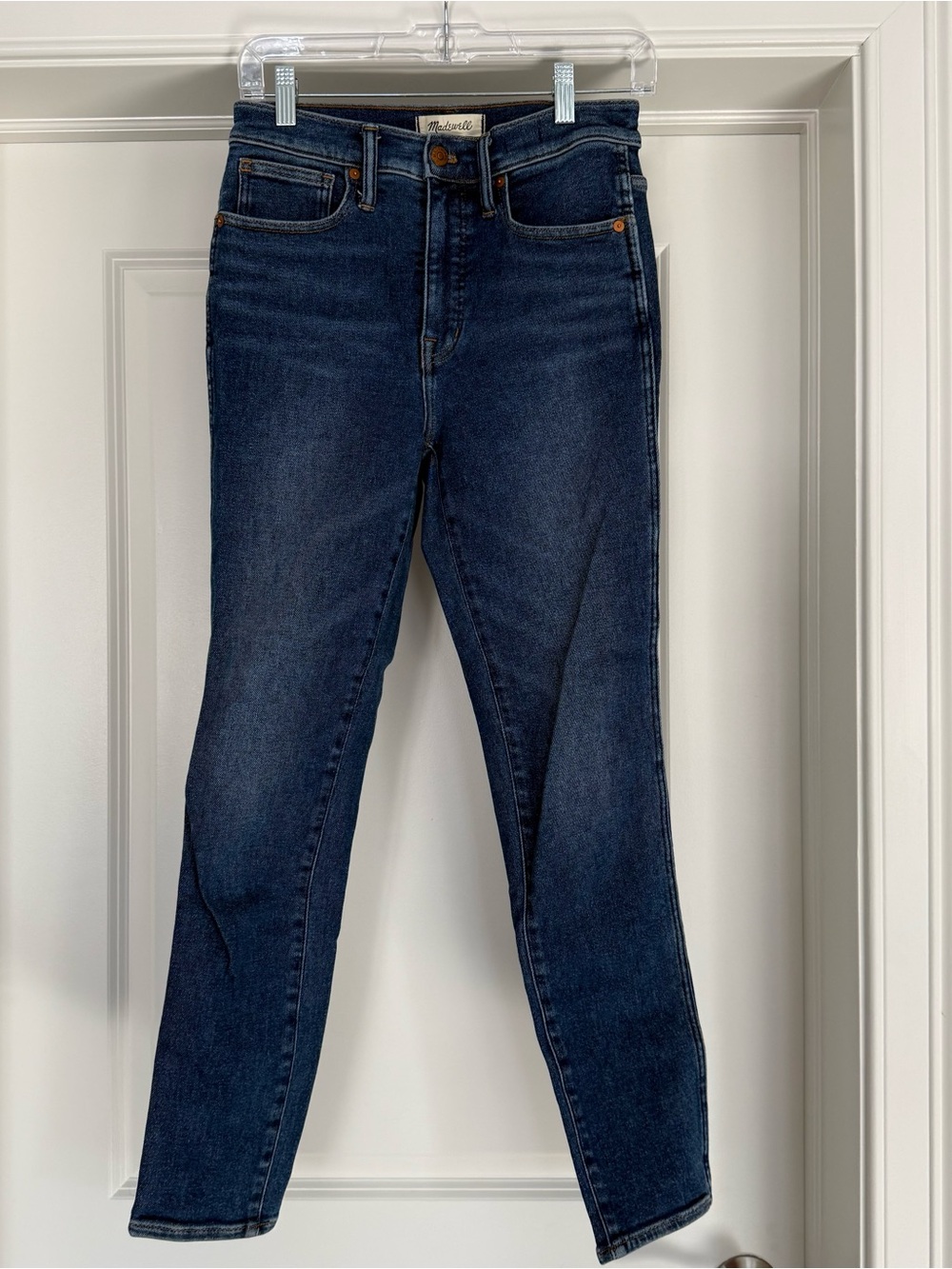 Madewell Dark Indigo 10” High-Rise Skinny Jeans